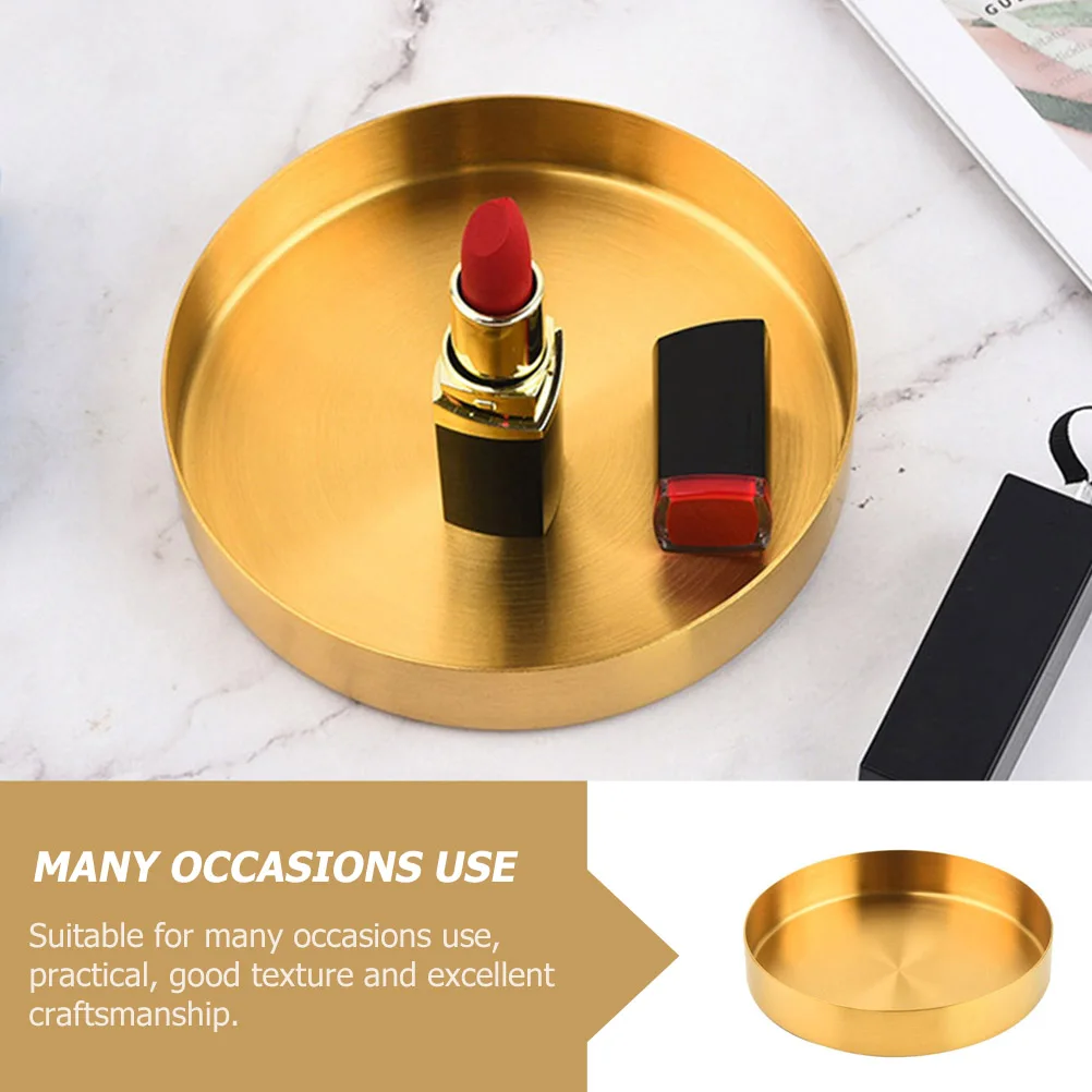 Chic Round Jewelry Plate Stainless Steel Storage Tray Cosmetics Organizer Practical Desktop Home Hotel Dorm
Chic Round Jewelry Plate Stainless Steel Storage Tray Cosmetics Organizer Practical Desktop Home Hotel Dorm