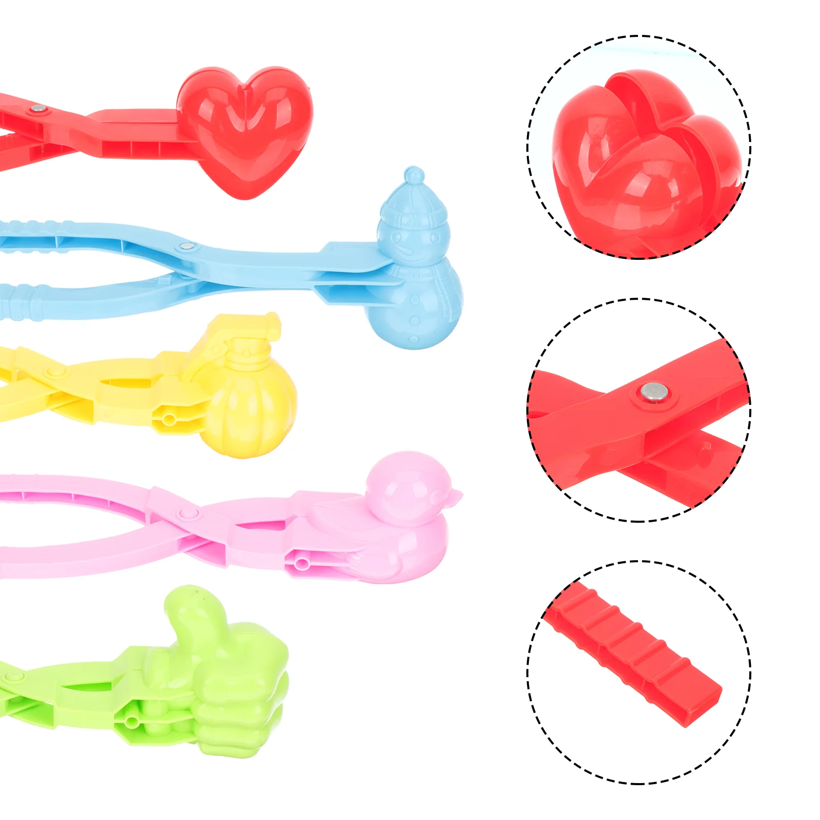 5 Pcs Maker Kids Toys Outdoor Snow Clip Set Plastic Gripper Machine Game Tools Fun Fights Clean Warm
5 Pcs Maker Kids Toys Outdoor Snow Clip Set Plastic Gripper Machine Game Tools Fun Fights Clean Warm