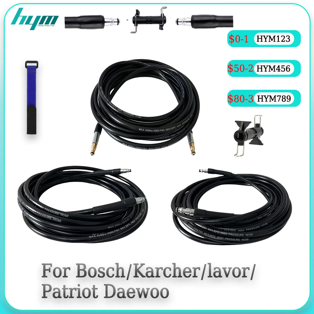 0.5-30m High Pressure Washer Hose Pipe Extension Cord for Karcher Bosch Makita Black & Decker Cleaning Hose
0.5-30m High Pressure Washer Hose Pipe Extension Cord for Karcher Bosch Makita Black & Decker Cleaning Hose