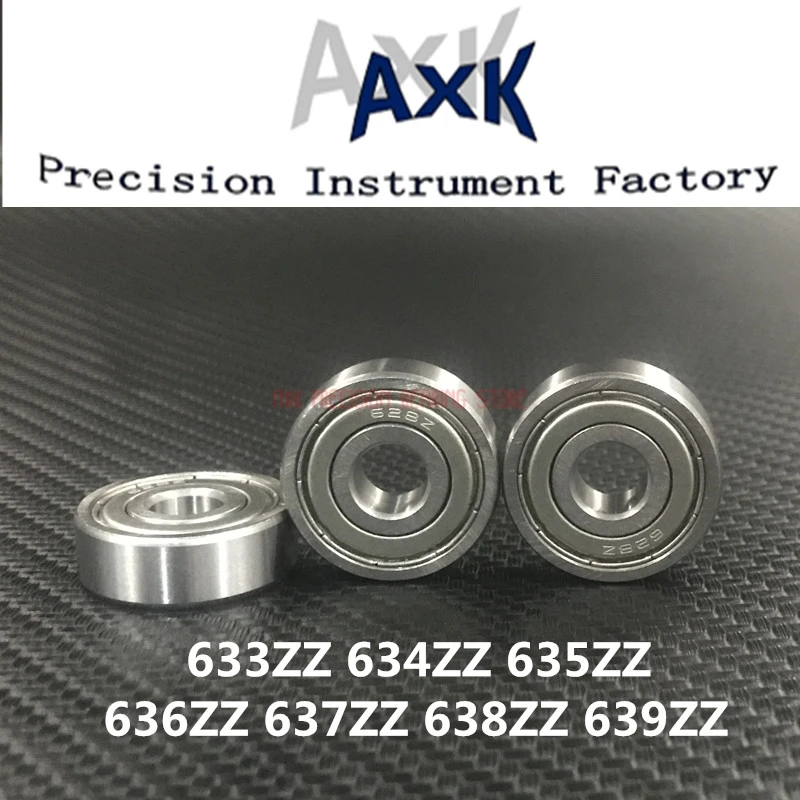2023 Rolamentos Free Shipping Axk Abec- 3 10 Pcs 633zz 634zz 635zz 636zz 637zz 638zz 639zz Miniature Deep Groove Ball Bearings
2023 Rolamentos Free Shipping Axk Abec- 3 10 Pcs 633zz 634zz 635zz 636zz 637zz 638zz 639zz Miniature Deep Groove Ball Bearings