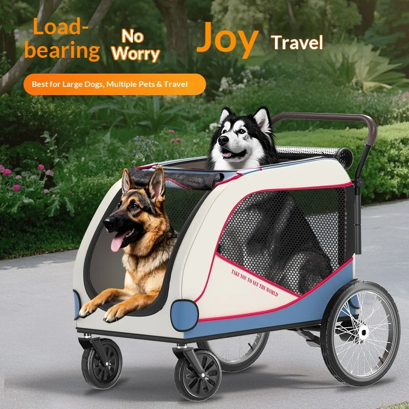 Гигантская складная металлическая тележка для домашних животных Hongma для средних и крупных собак, пожилых и травмированных собак - тележка для нескольких питомцев
Гигантская складная металлическая тележка для домашних животных Hongma для средних и крупных собак, пожилых и травмированных собак - тележка для нескольких питомцев