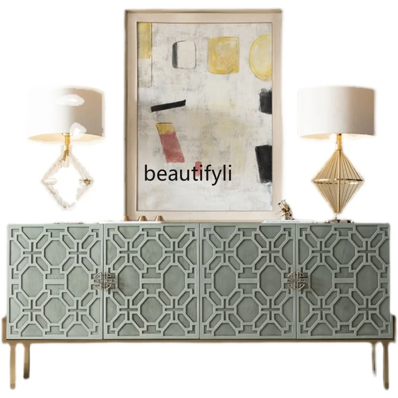 American-style entrance cabinet painted light luxury furniture dining side cabinet modern simple TV cabinet decorative partition
American-style entrance cabinet painted light luxury furniture dining side cabinet modern simple TV cabinet decorative partition