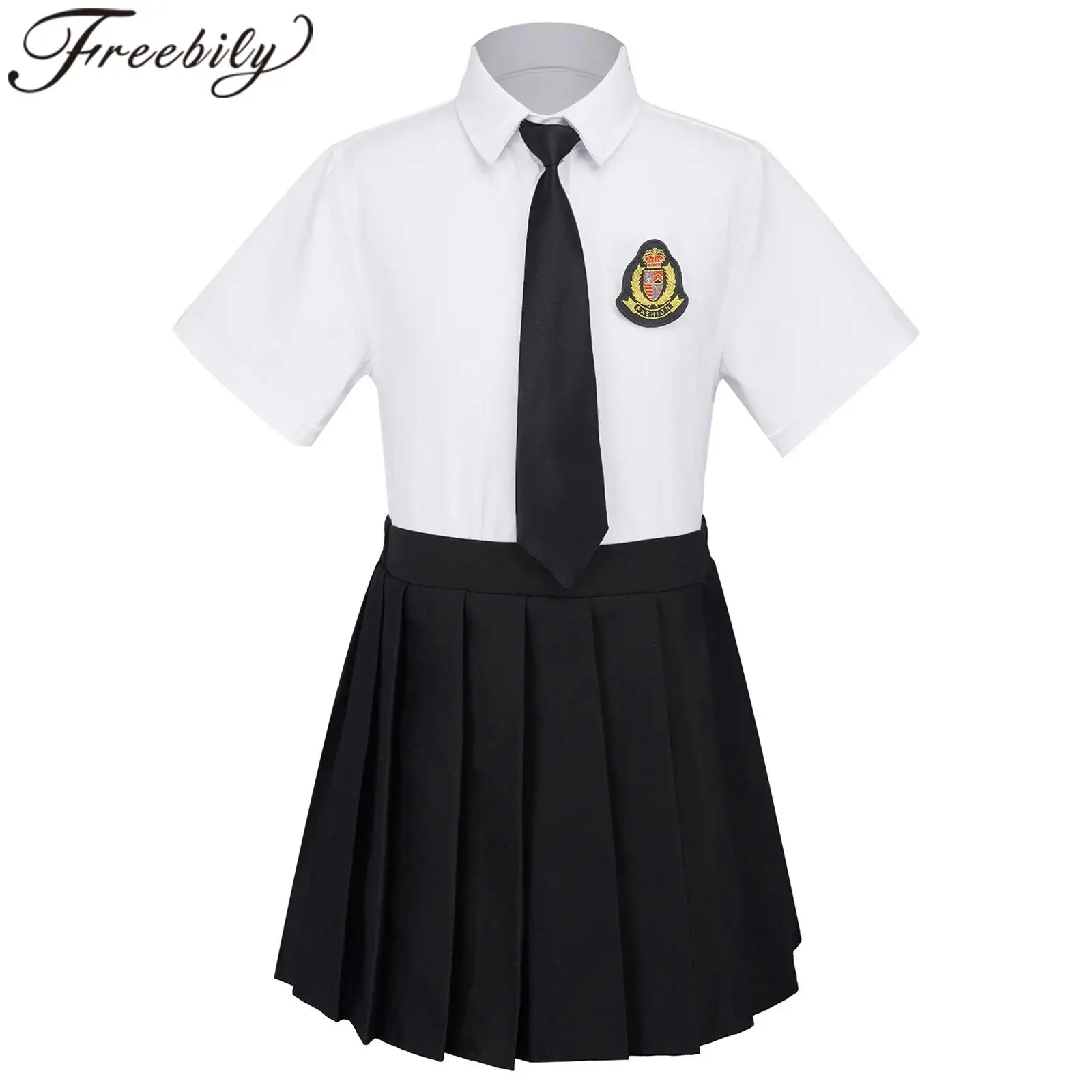Girl Schoolgirls Uniform Kids Student Clothes Sets Shirt + Pleated Skirt Suits Stage Wear Performance Girls School Costume
Girl Schoolgirls Uniform Kids Student Clothes Sets Shirt + Pleated Skirt Suits Stage Wear Performance Girls School Costume