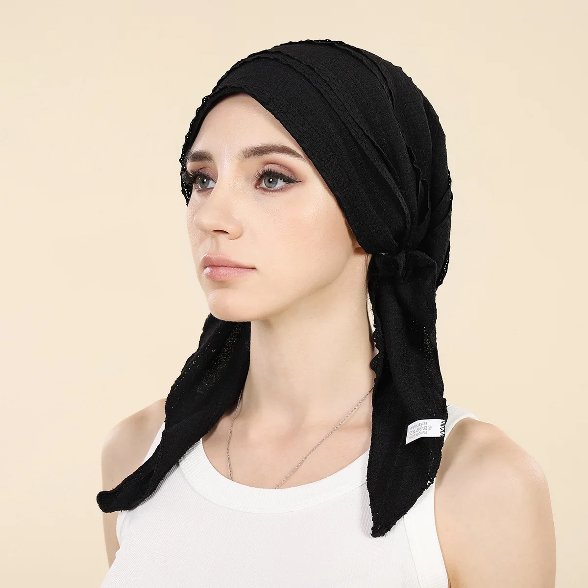 Pre-Tied Muslim Hijab Lace Bandana Turban Chemo Cap Inner Hat Cancer Long Tail Headwear Beanies Femme Turbantes Headwrap Caps
Pre-Tied Muslim Hijab Lace Bandana Turban Chemo Cap Inner Hat Cancer Long Tail Headwear Beanies Femme Turbantes Headwrap Caps