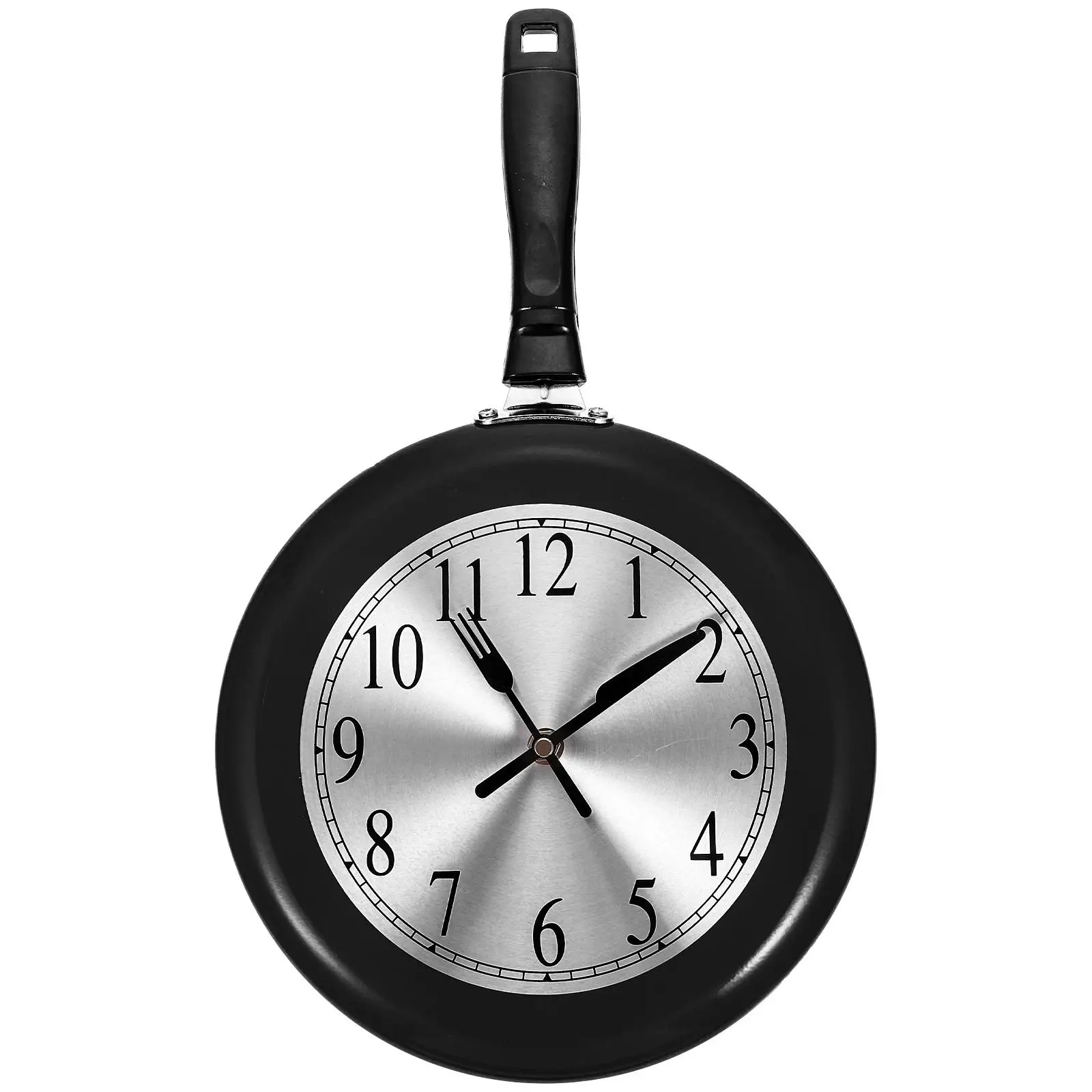 Stainless Steel Frying Pan Wall Clock Silent Non Ticking Decorative Kitchen Living Room Home Exquisite Craftsmanship
Stainless Steel Frying Pan Wall Clock Silent Non Ticking Decorative Kitchen Living Room Home Exquisite Craftsmanship