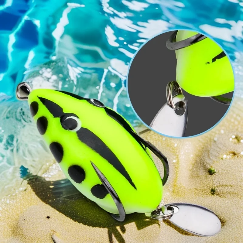 4cm 5g 6Colors Artificial PVC soft frog fishing bait floating soft fishing lure pesca topwater baits with double hook 1Pc
4cm 5g 6Colors Artificial PVC soft frog fishing bait floating soft fishing lure pesca topwater baits with double hook 1Pc
