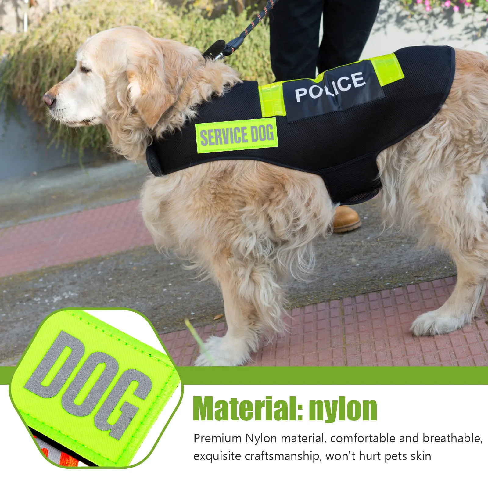 4Pcs Service Dog Patches Reflective Design Simple Convenient Suitable Most Dogs Add Party Atmosphere Service Dog Patch
4Pcs Service Dog Patches Reflective Design Simple Convenient Suitable Most Dogs Add Party Atmosphere Service Dog Patch