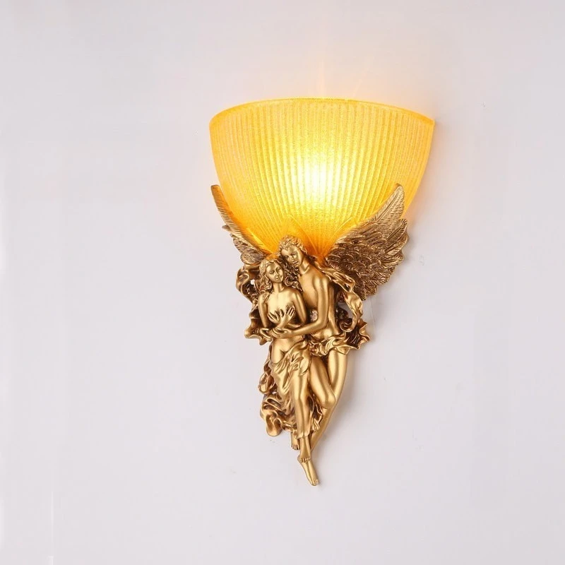European Resin Angel Wall Lamp Living Room Creative Nordic Bedroom Golden Crystal Wall Lamp Angel Elephant Shape Bedside Lamp
European Resin Angel Wall Lamp Living Room Creative Nordic Bedroom Golden Crystal Wall Lamp Angel Elephant Shape Bedside Lamp