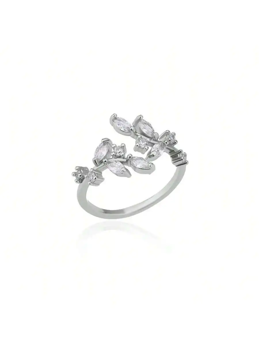 Exquisite Zirconia Leaf Design Adjustable Ring For Women Fashion Jewelry Gift
Exquisite Zirconia Leaf Design Adjustable Ring For Women Fashion Jewelry Gift