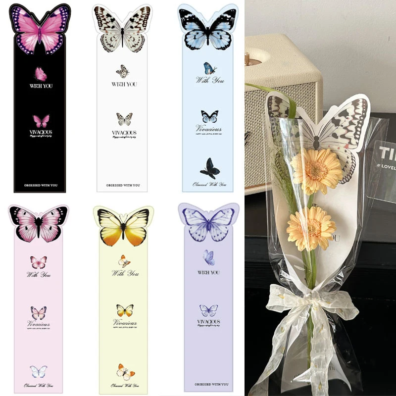 10Pcs Valentine Day Butterfly Flower Wrapping Paper Card Insertion Flower Packaging Bag Transparent Single Rose Packaging Bag
10Pcs Valentine Day Butterfly Flower Wrapping Paper Card Insertion Flower Packaging Bag Transparent Single Rose Packaging Bag