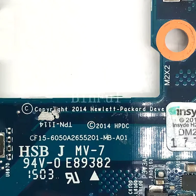 6050A2655201-MB-A01 783115-601 783115-501 783115-001 788910-501 For HP 15-C Laptop Motherboard W/ SR216 M-5Y70 CPU 8GB 100% Test
6050A2655201-MB-A01 783115-601 783115-501 783115-001 788910-501 For HP 15-C Laptop Motherboard W/ SR216 M-5Y70 CPU 8GB 100% Test