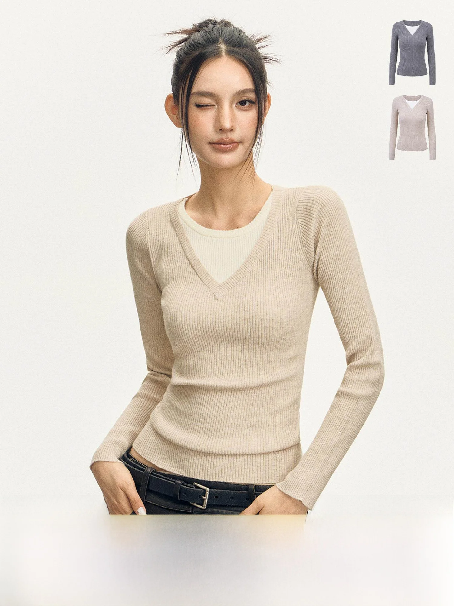 Ariseism American Sle Retro Long Sve Knitted Sweater Women's Slim Fit Base Layer Top Spring New Sle Street Faion Pol...
Ariseism American Sle Retro Long Sve Knitted Sweater Women's Slim Fit Base Layer Top Spring New Sle Street Faion Pol...