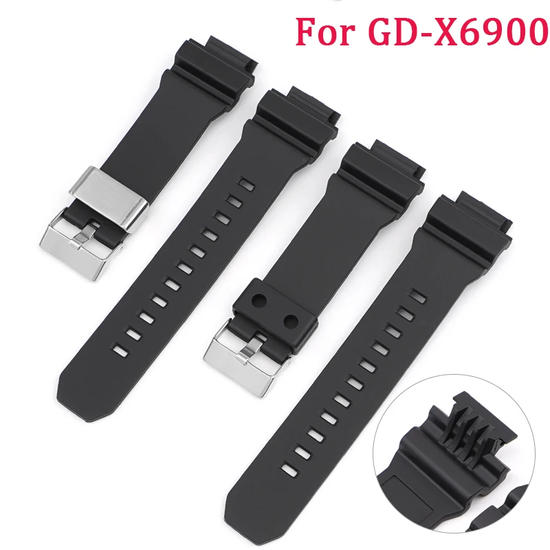 TPU Rubber Strap for Casio G-shock GD-X6900 Black Dedicated Interface Watch Band Men Sport Silicone Bracelet Metal Ring Buckle
TPU Rubber Strap for Casio G-shock GD-X6900 Black Dedicated Interface Watch Band Men Sport Silicone Bracelet Metal Ring Buckle