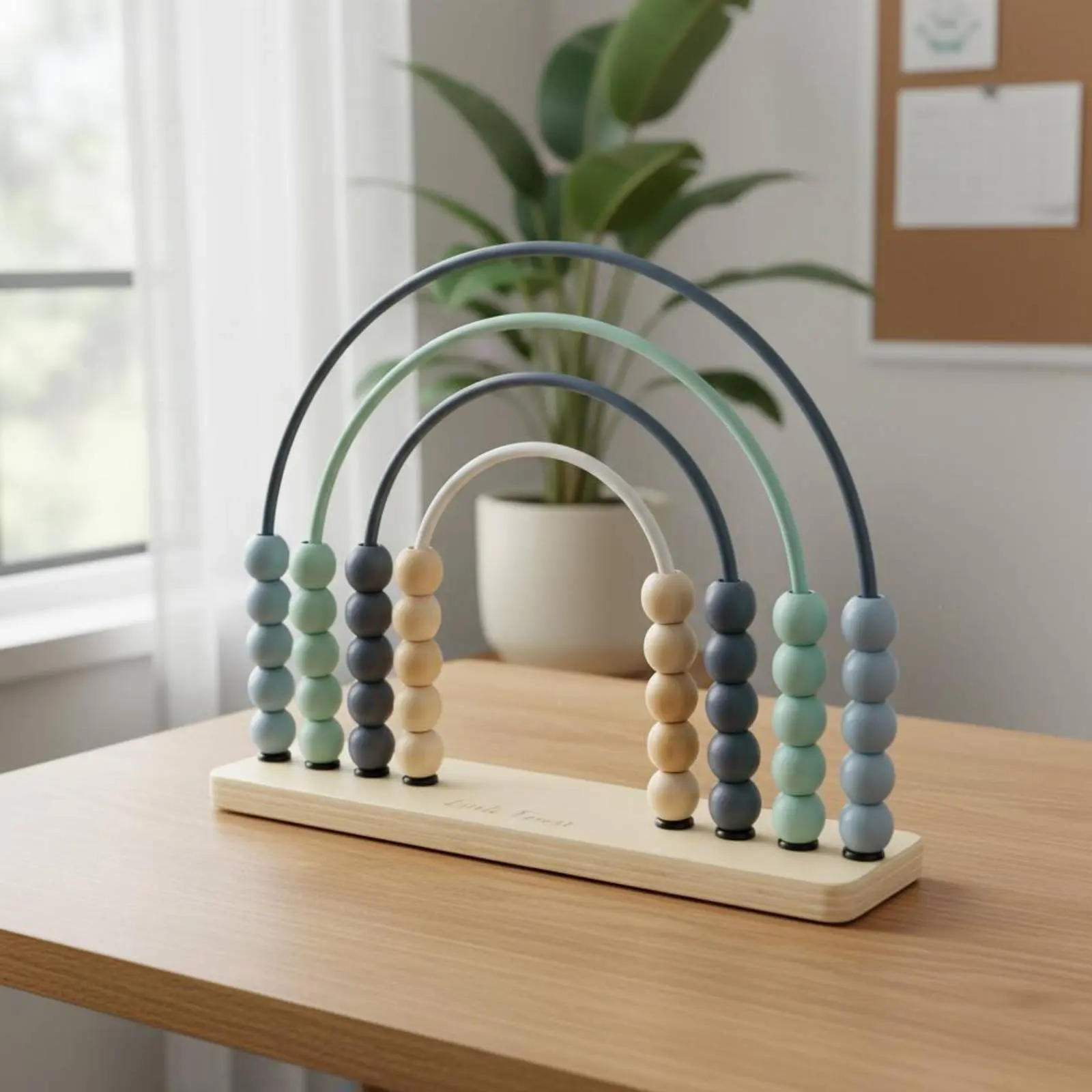 Rainbow Abacus Toy Colorful Beads 10-Row Counting Frame Wooden Counting Frame Child Safe Wooden Abacus Even Edges
Rainbow Abacus Toy Colorful Beads 10-Row Counting Frame Wooden Counting Frame Child Safe Wooden Abacus Even Edges