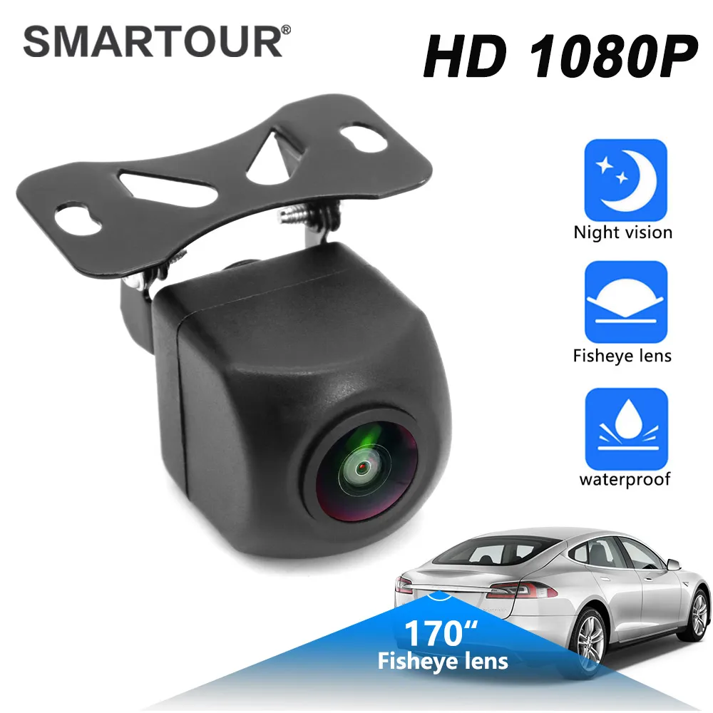 SMARTOUR HD 1920x1080P Car Rear View Camera Full HD Night Vision 170° Fisheye Lens Vehicle Reversing Cam
SMARTOUR HD 1920x1080P Car Rear View Camera Full HD Night Vision 170° Fisheye Lens Vehicle Reversing Cam