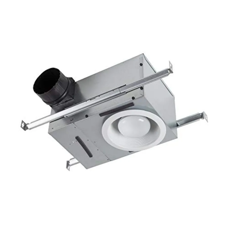 LED Recessed Light Ventilation Fan for bathroom ceiling, white polycarbonate housing, ENERGY STAR certified, 70 CFM airflow, ul
LED Recessed Light Ventilation Fan for bathroom ceiling, white polycarbonate housing, ENERGY STAR certified, 70 CFM airflow, ul