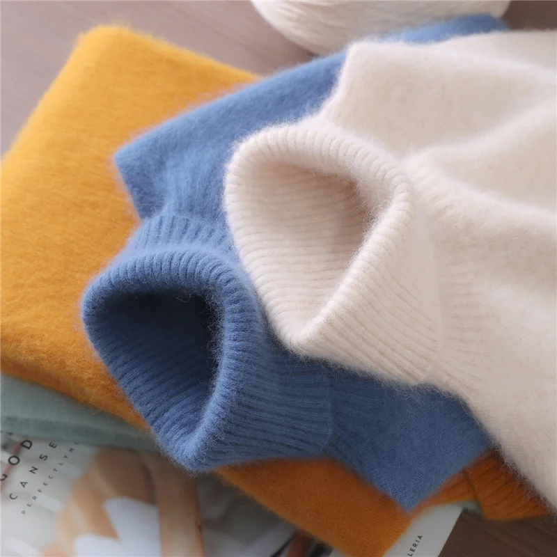 Autumn And Winter New Mink Cashmere Sweater Women's High-Necked Pullover Loose Short Mink Hair Padded Knit Bottoming Shirt
Autumn And Winter New Mink Cashmere Sweater Women's High-Necked Pullover Loose Short Mink Hair Padded Knit Bottoming Shirt