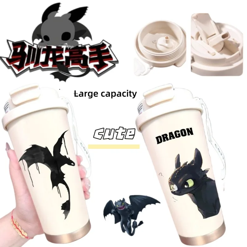 Toothless New Creative How to Train Your Dragon Insulated Cup Cartoon High-Value Large Capacity Fashionable Student Coffee Mug
Toothless New Creative How to Train Your Dragon Insulated Cup Cartoon High-Value Large Capacity Fashionable Student Coffee Mug