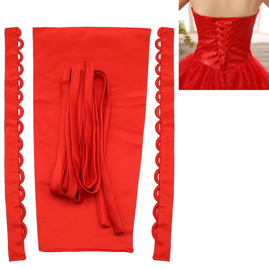 4PCS/Set Design Satin Corset Kit Zipper Replacement Wedding Gown Back Lace Webbing DIY Craft Wedding Dress Accessories Materials
4PCS/Set Design Satin Corset Kit Zipper Replacement Wedding Gown Back Lace Webbing DIY Craft Wedding Dress Accessories Materials