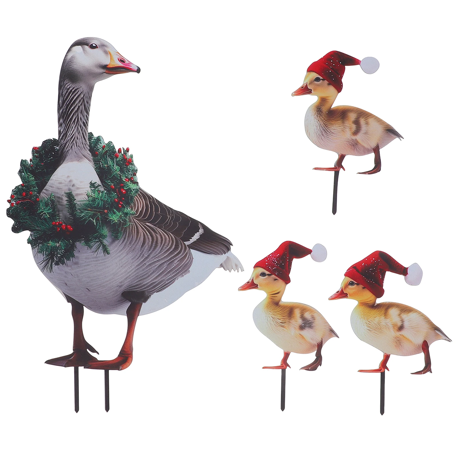 4pcs Garden Stakes Christmas Duck Statues Outside Statues For Yard Snowflake Holiday Yard Decoration Outdoor Lawn Accessories
4pcs Garden Stakes Christmas Duck Statues Outside Statues For Yard Snowflake Holiday Yard Decoration Outdoor Lawn Accessories