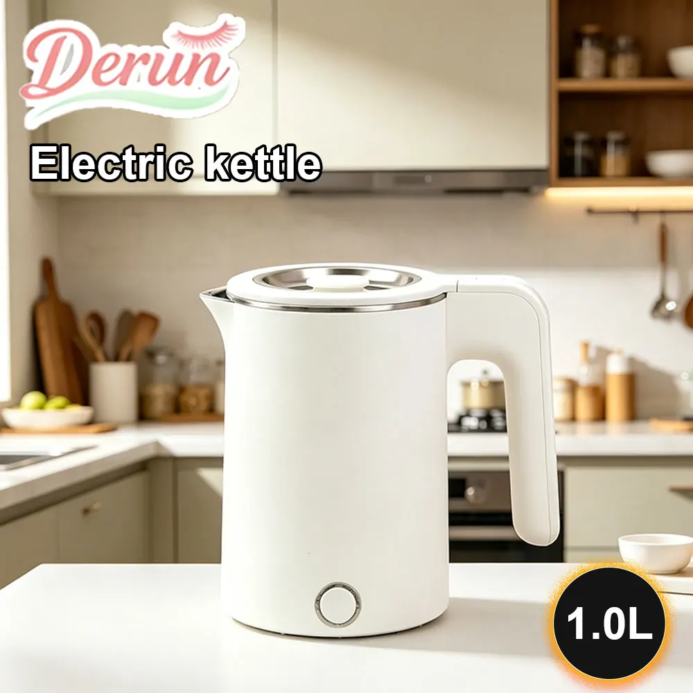 Portable 1.0L Stainless Steel Electric Kettle Smart Travel Water Boiler Tea Coffee Maker Heating Pot For Home Hotel
Portable 1.0L Stainless Steel Electric Kettle Smart Travel Water Boiler Tea Coffee Maker Heating Pot For Home Hotel