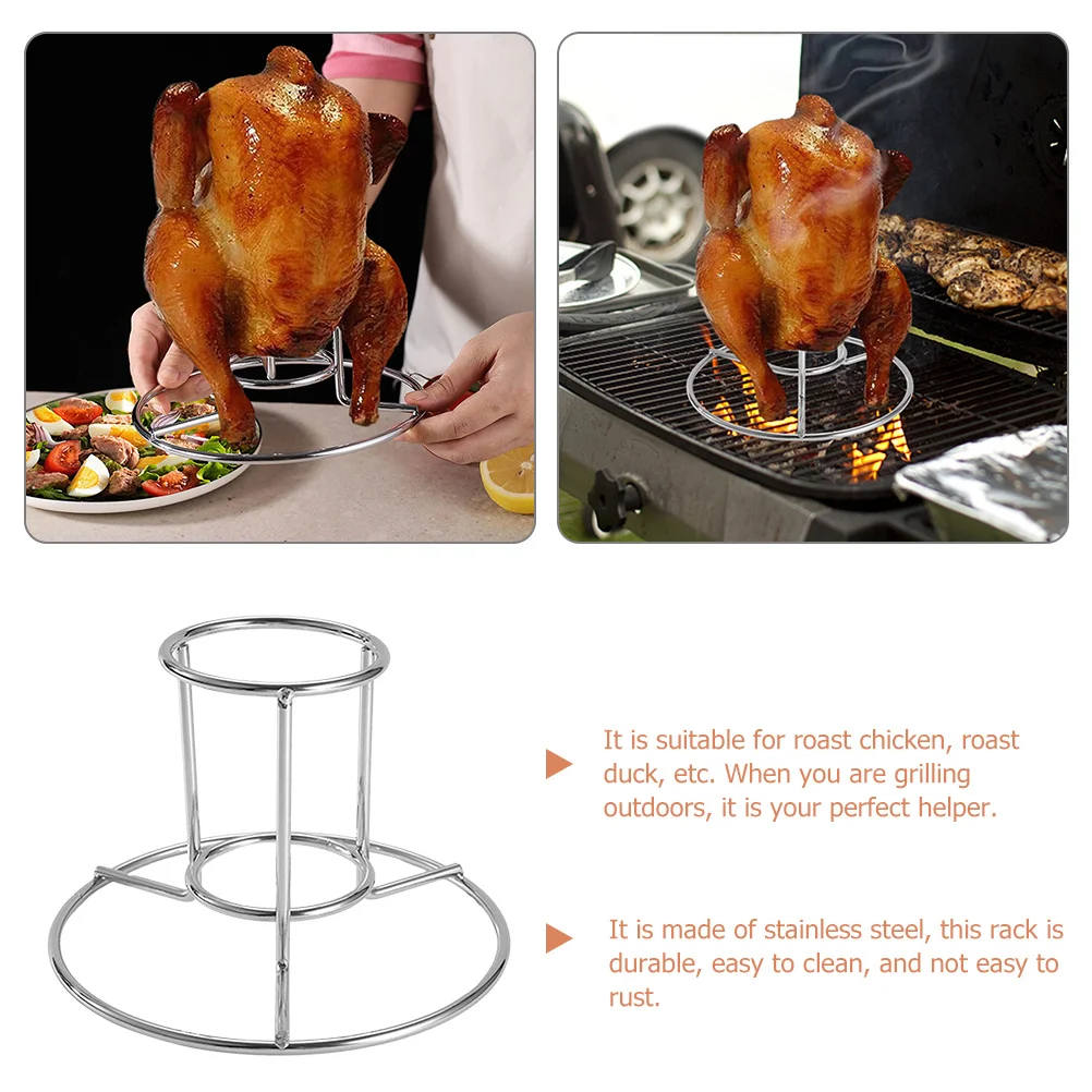 Multi-Function Turkey Rack Portable Chicken Holder for Outdoor Bbq Grilling Camping Smoke Roast Poultry Stainless Steel Rack
Multi-Function Turkey Rack Portable Chicken Holder for Outdoor Bbq Grilling Camping Smoke Roast Poultry Stainless Steel Rack