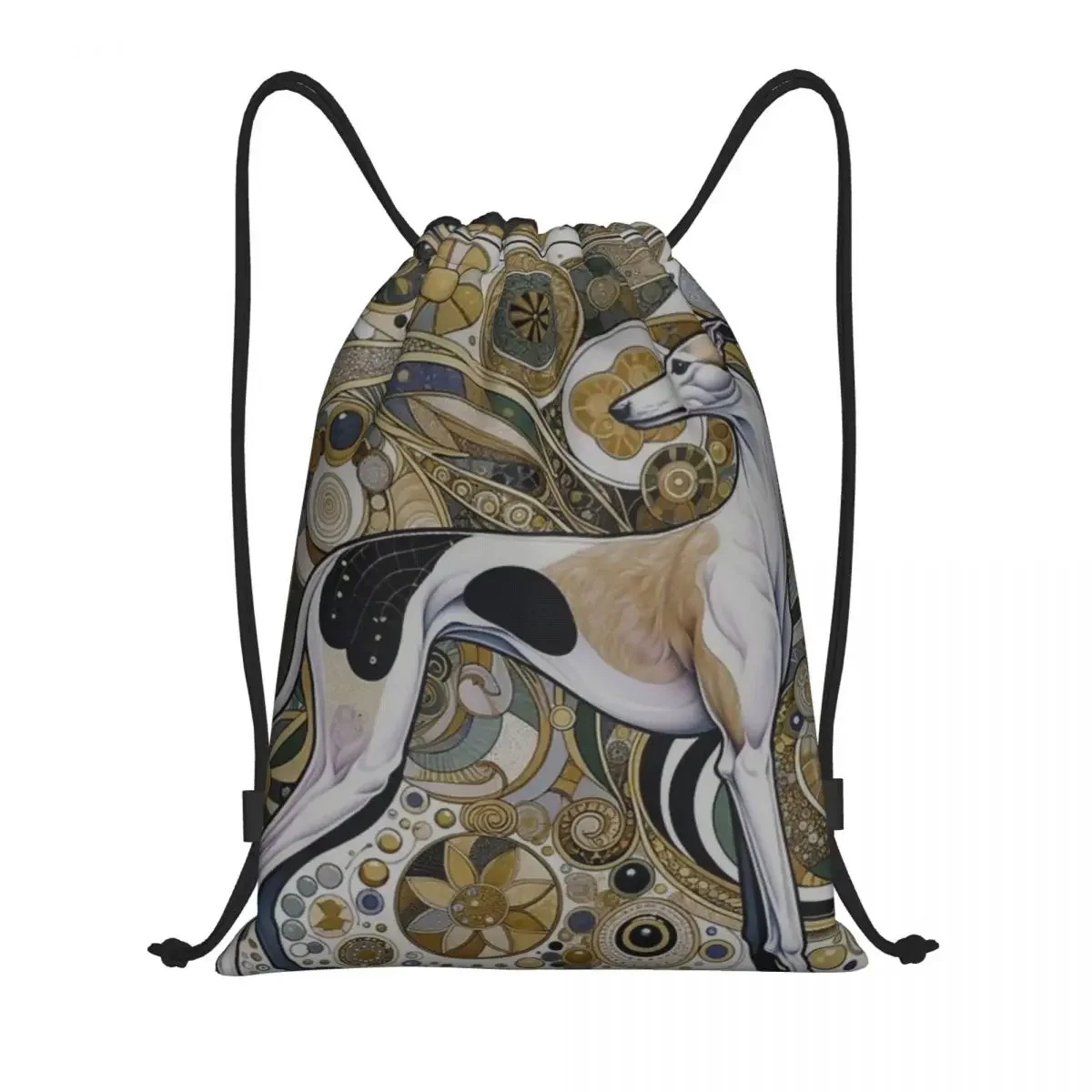 Custom Gustav Klimt Greyhound Dog Art Drawstring Bags Men Women Portable Gym Sports Sackpack Shopping Backpacks
Custom Gustav Klimt Greyhound Dog Art Drawstring Bags Men Women Portable Gym Sports Sackpack Shopping Backpacks