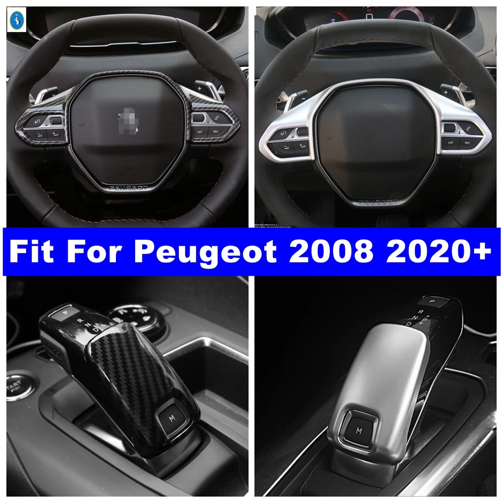 Matte / Carbon Fiber Steering Wheel Button Gear Shift Head Knob Cover Trim Fit For Peugeot 2008 2020 - 2022 Interior Accessories
Matte / Carbon Fiber Steering Wheel Button Gear Shift Head Knob Cover Trim Fit For Peugeot 2008 2020 - 2022 Interior Accessories