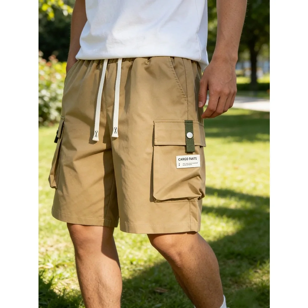 Men's Summer Cargo Shorts With Elastic Waistline, Multi-Pocket Design, Loose Fit Casual Shorts For Outdoor Walking & Daily Wear
Men's Summer Cargo Shorts With Elastic Waistline, Multi-Pocket Design, Loose Fit Casual Shorts For Outdoor Walking & Daily Wear