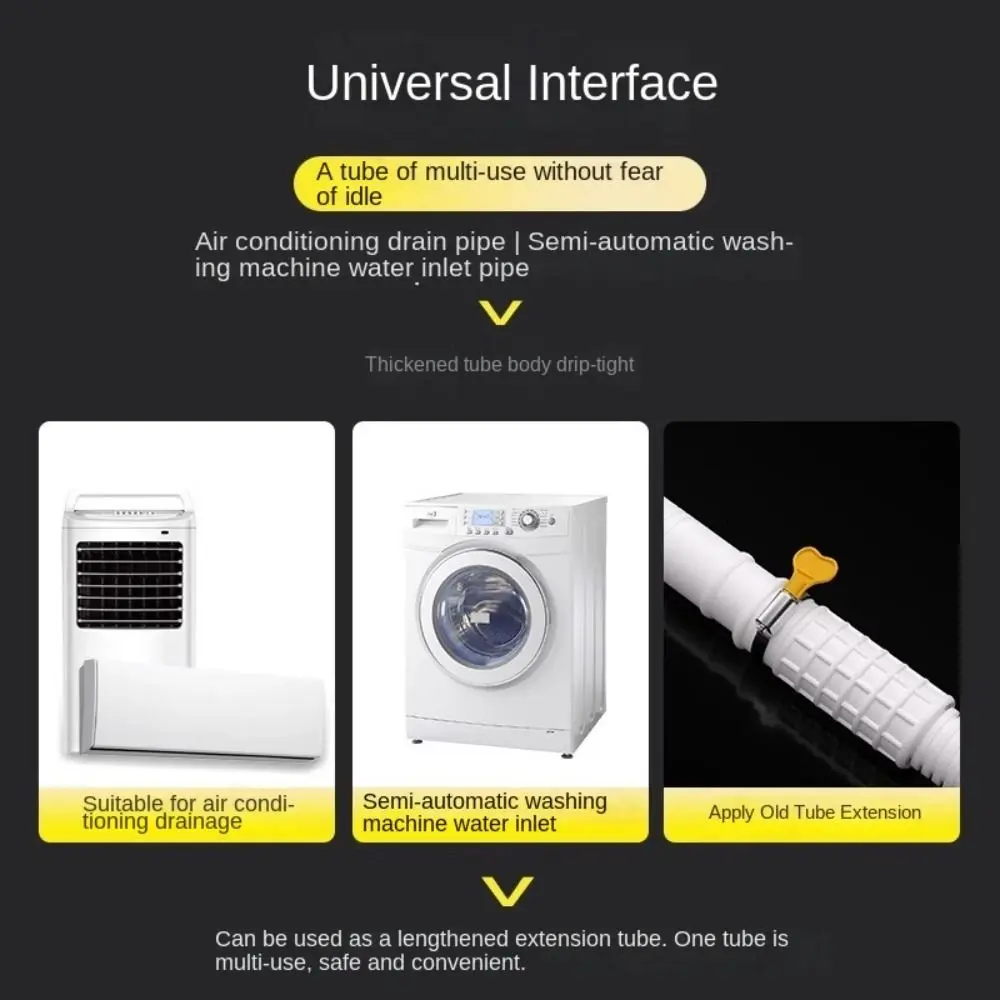 New Plastic Air Conditioner Drain Hose Thickened 1-5M Washing Machine Tube White Drainpipe
New Plastic Air Conditioner Drain Hose Thickened 1-5M Washing Machine Tube White Drainpipe