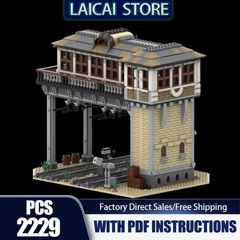 Railway Train Model Moc Building Blocks Switch Tower Model Technology Bricks DIY Assembly Toys City View Construstion Holiday
Railway Train Model Moc Building Blocks Switch Tower Model Technology Bricks DIY Assembly Toys City View Construstion Holiday