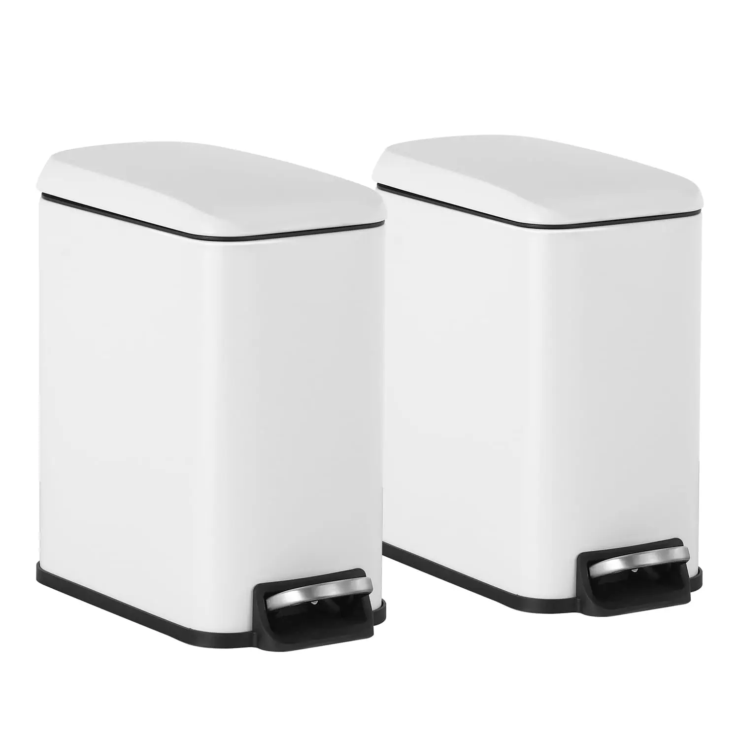 1.3 Gallon Stainless Steel Slim Trash Can with Foot Pedal and Removable Inner Bucket for Bathroom, Kitchen, or Bedroom
1.3 Gallon Stainless Steel Slim Trash Can with Foot Pedal and Removable Inner Bucket for Bathroom, Kitchen, or Bedroom