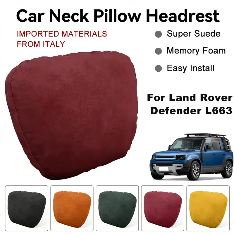 Italy Suede Car Neck Rest Pillow For Land Rover Defender L663 Seat Head Neck Support Cushion Auto Interior Accessories
Italy Suede Car Neck Rest Pillow For Land Rover Defender L663 Seat Head Neck Support Cushion Auto Interior Accessories