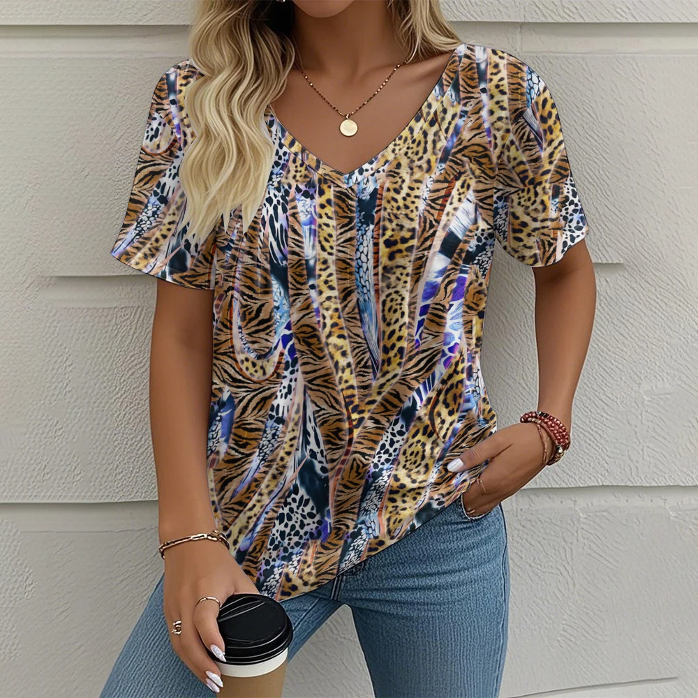 Summer Vintage Women's T-shirt Casual Graphic Print Oversize Clothing Outdoor V-neck Short Sleeve Top Street Fashion T-Shirts
Summer Vintage Women's T-shirt Casual Graphic Print Oversize Clothing Outdoor V-neck Short Sleeve Top Street Fashion T-Shirts