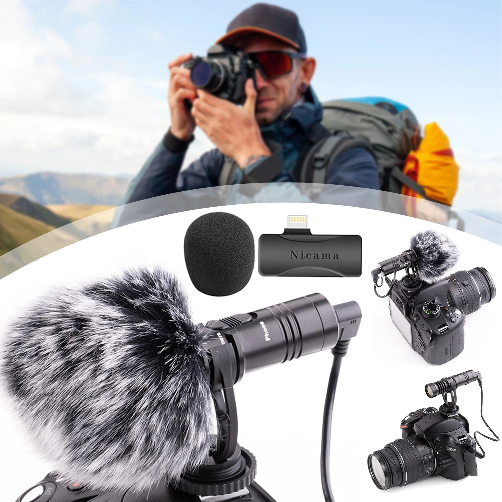 SGM8S DSLRs Camera Microphone With Windscreen Muff Superior Directional Pickup Reduce Noise For Live Streaming
SGM8S DSLRs Camera Microphone With Windscreen Muff Superior Directional Pickup Reduce Noise For Live Streaming