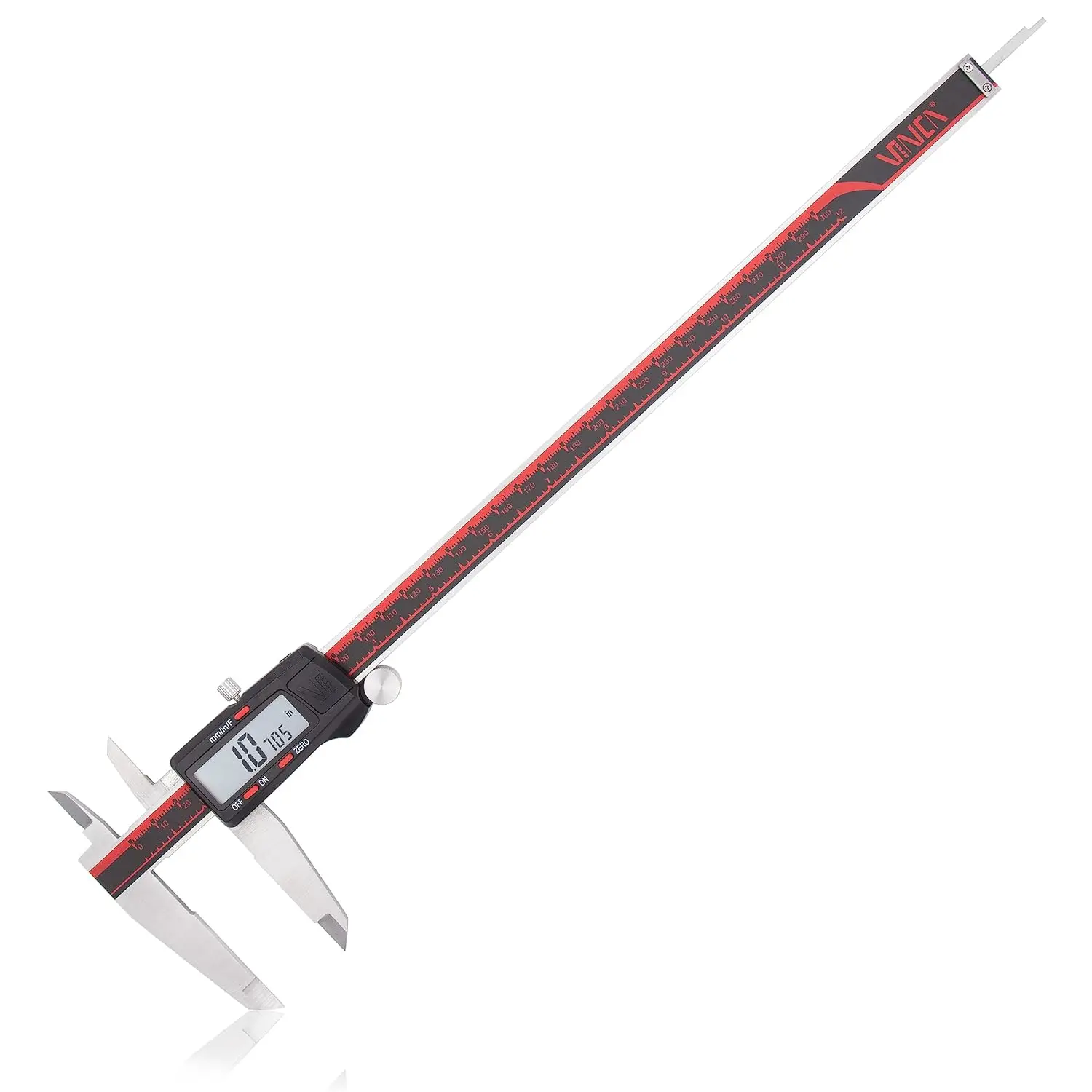 Digital Caliper, DCLA-1205 0-12 Inch/300mm, Inch/Millimeter/Fraction Conversion, Stainless Steel, Large LCD Screen
Digital Caliper, DCLA-1205 0-12 Inch/300mm, Inch/Millimeter/Fraction Conversion, Stainless Steel, Large LCD Screen
