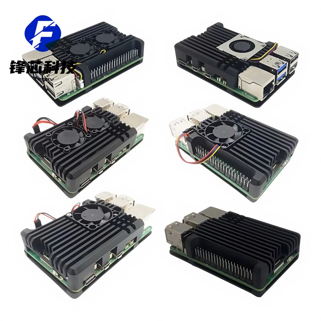 For Raspberry Pi 5 Model Plus Aluminum Case with Dual Cooling Fan Metal Shell Enclosure for RPI Raspberry Pi 5 Model
For Raspberry Pi 5 Model Plus Aluminum Case with Dual Cooling Fan Metal Shell Enclosure for RPI Raspberry Pi 5 Model