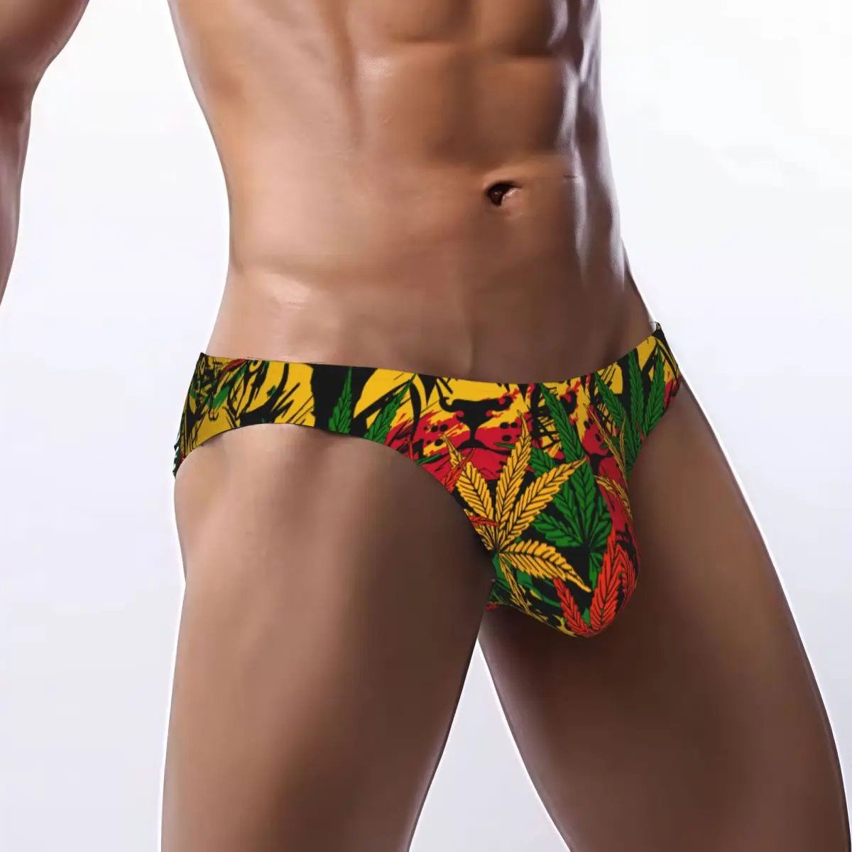 Men's Sexy Briefs Breathable Bikini Lion Rasta Pattern Men Underpants Low Cut Man Underwear Panties
Men's Sexy Briefs Breathable Bikini Lion Rasta Pattern Men Underpants Low Cut Man Underwear Panties