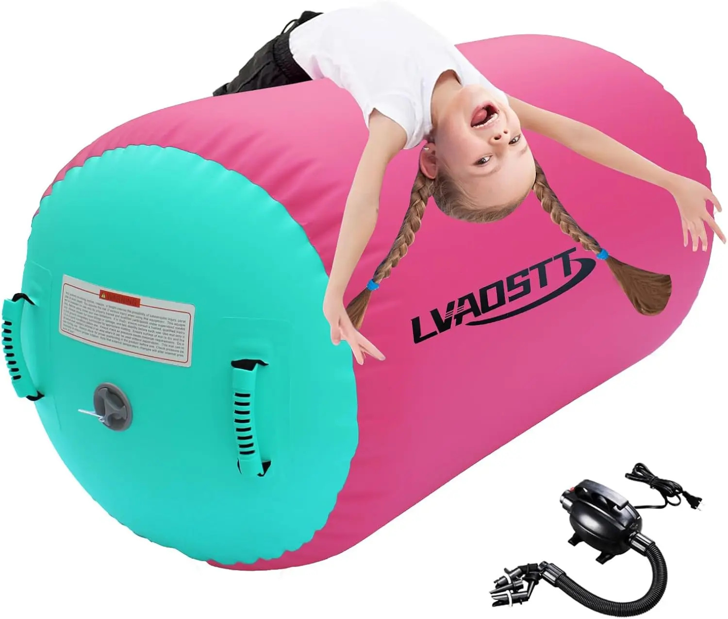 Gymnastics Air Barrel Roller, Inflatable Tumbling Mat with Pump for Back Handspring Training, Home Gym Yoga
Gymnastics Air Barrel Roller, Inflatable Tumbling Mat with Pump for Back Handspring Training, Home Gym Yoga