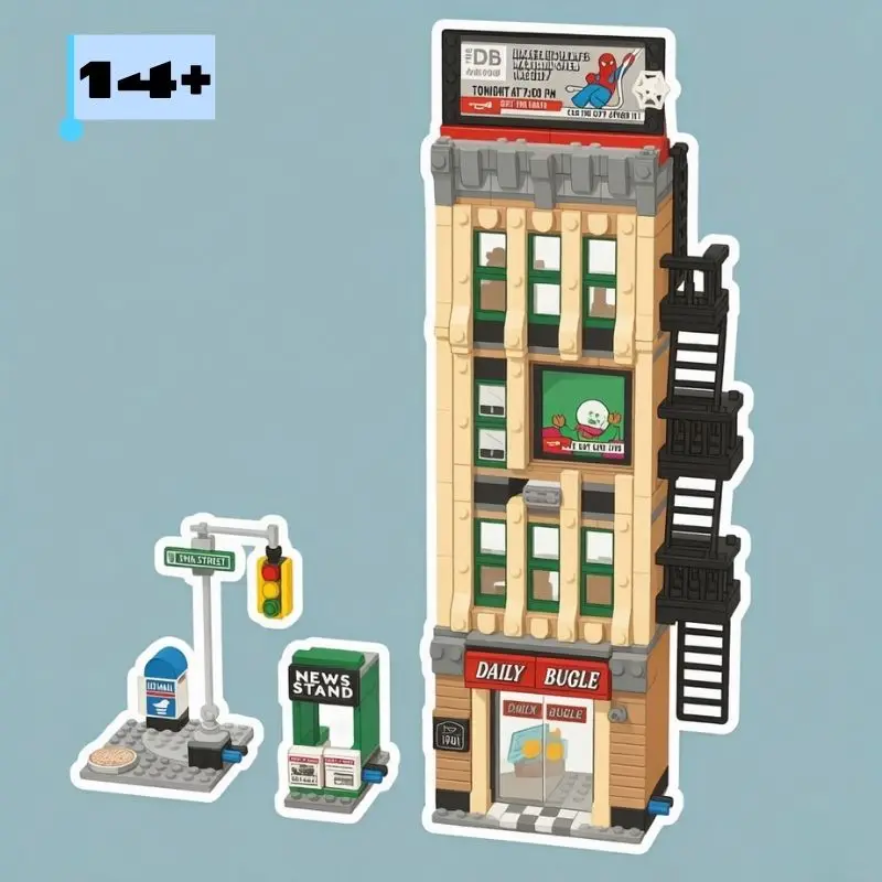 781Pcs Moc Mysterio The Daily Bugle Hero Building Blocks Movie Model Birthday Gifts For Friends
781Pcs Moc Mysterio The Daily Bugle Hero Building Blocks Movie Model Birthday Gifts For Friends