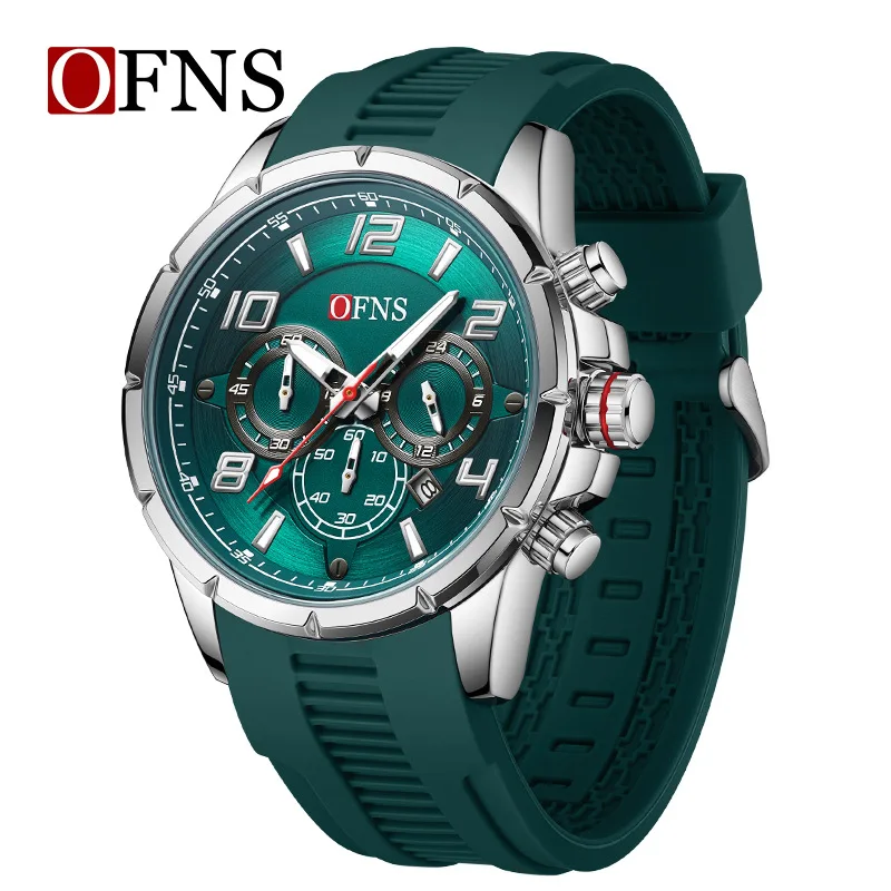 Кварцевые часы OFNS, популярные мужские часы с календарем, деловые, с шестью стрелками, маленьким циферблатом, многофункциональные, водонепроницаемые.
Кварцевые часы OFNS, популярные мужские часы с календарем, деловые, с шестью стрелками, маленьким циферблатом, многофункциональные, водонепроницаемые.