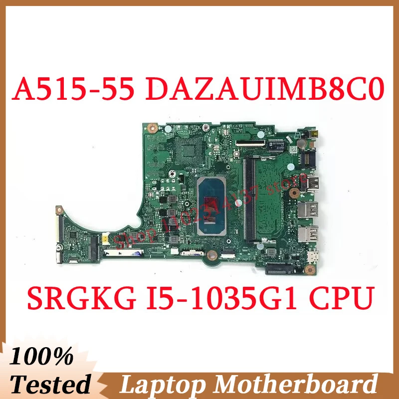 Для Acer Aspire A515-55 DAZAUIMB8C0 с SRGKG I5-1035G1 материнская плата процессора RAM: 4 ГБ материнская плата для ноутбука 100% полностью протестирована, работает хорошо
Для Acer Aspire A515-55 DAZAUIMB8C0 с SRGKG I5-1035G1 материнская плата процессора RAM: 4 ГБ материнская плата для ноутбука 100% полностью протестирована, работает хорошо