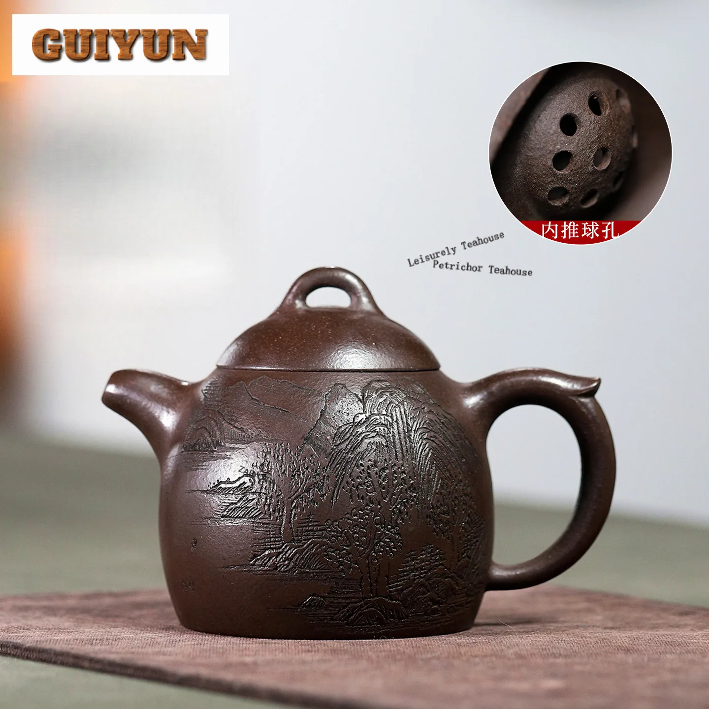 320ml Elegant Yixing Purple Clay Teapots Handmade Qin Quan Pot Raw Ore Purple Jade Gold Sand Mud Tea Making Kettle Zisha Tea Set
320ml Elegant Yixing Purple Clay Teapots Handmade Qin Quan Pot Raw Ore Purple Jade Gold Sand Mud Tea Making Kettle Zisha Tea Set