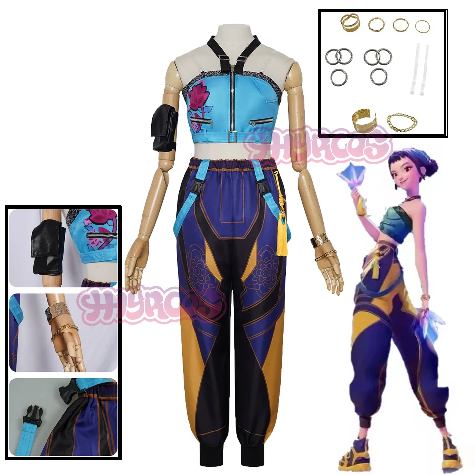 KPop Demon Cos Hunters Superstar Zoe Cosplay Costume Zoey Ring Full Set Girl Group Suit Women Halloween Party Roleplay Women Men
KPop Demon Cos Hunters Superstar Zoe Cosplay Costume Zoey Ring Full Set Girl Group Suit Women Halloween Party Roleplay Women Men