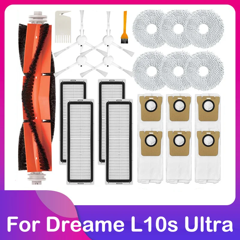 Fit For Dreame L10s Ultra / L10 Ultra Robot Vacuum Main Side Brush HEPA Filter Mop Rag Dust Bag Box Spare Part Accessories Kit
Fit For Dreame L10s Ultra / L10 Ultra Robot Vacuum Main Side Brush HEPA Filter Mop Rag Dust Bag Box Spare Part Accessories Kit