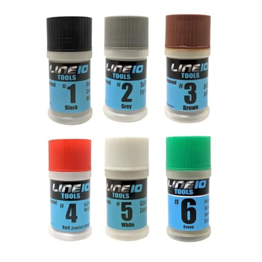 Metal Polishing Buffing Compound Set 2oz Polish Paste for Aluminum Stainl Steel Jewelry Red Rouge Green Lapping Black Tripoli B
Metal Polishing Buffing Compound Set 2oz Polish Paste for Aluminum Stainl Steel Jewelry Red Rouge Green Lapping Black Tripoli B