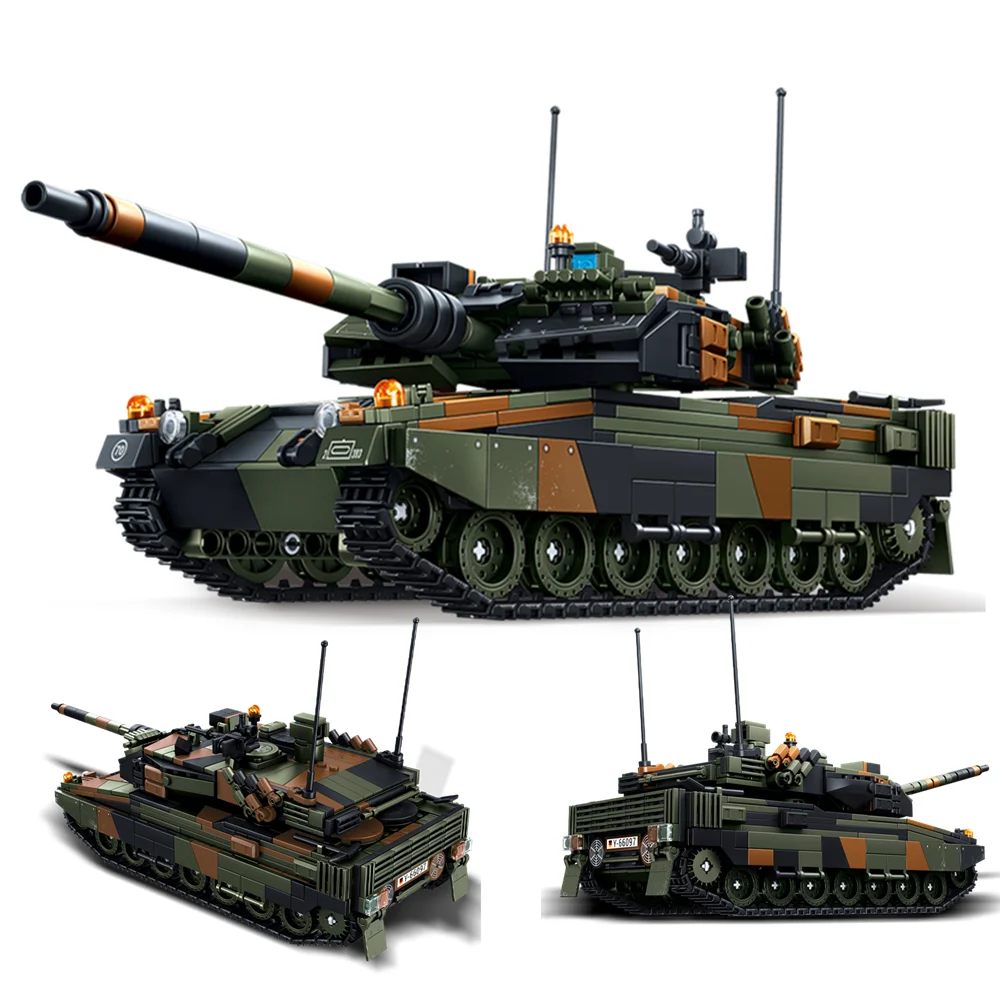 World War 2 WW2 Army Military Soldiers Leopard 2A6 Main Battle Tank Model Assemble Building Blocks Bricks Children's Toys Gift
World War 2 WW2 Army Military Soldiers Leopard 2A6 Main Battle Tank Model Assemble Building Blocks Bricks Children's Toys Gift