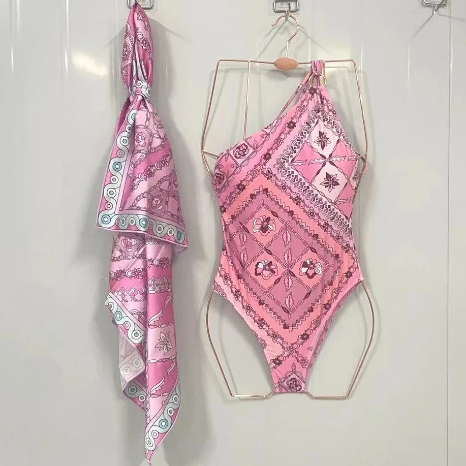 Italian Women's Scarf Swimsuit Fashion Design Bikini Set Lady Pink Sexy Swimwear
Italian Women's Scarf Swimsuit Fashion Design Bikini Set Lady Pink Sexy Swimwear