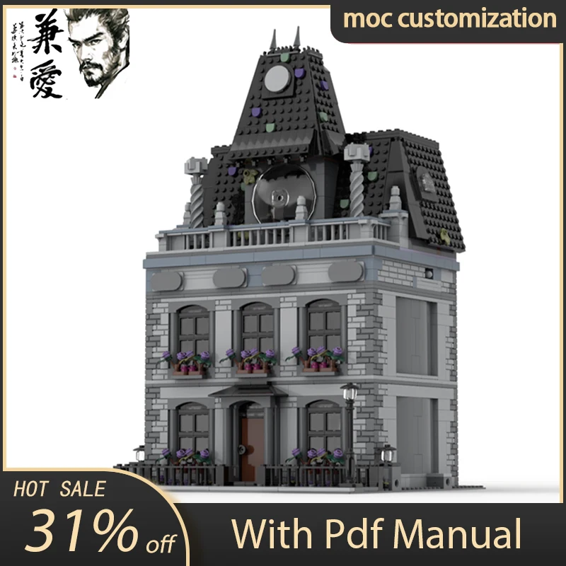 1584pcs MOC-76781 Wednesday's Mansion Modular Building Street View Model Building Block Diy Creative Assembly Bricks Toys Gift
1584pcs MOC-76781 Wednesday's Mansion Modular Building Street View Model Building Block Diy Creative Assembly Bricks Toys Gift