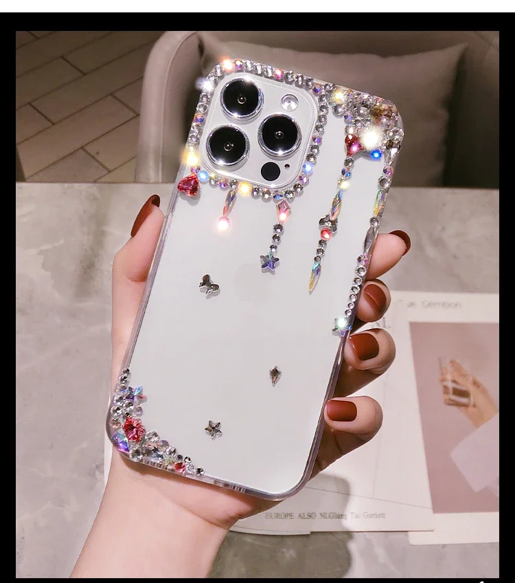 Rhinestone Phone Case for Xiaomi Redmi, 13C, 12C, 13R, Note 11, 13, 12 Pro Plus, Glitter, Luxury Diamond Bling Cover
Rhinestone Phone Case for Xiaomi Redmi, 13C, 12C, 13R, Note 11, 13, 12 Pro Plus, Glitter, Luxury Diamond Bling Cover